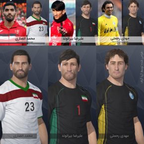 چهره فوتبالیست های ایرانی برای ۲۰۱۷ PES